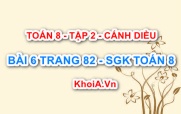 Bài 6 trang 82 Toán 8 Cánh Diều Tập 2